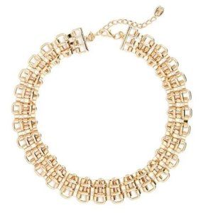 Stella & Ruby Gold Tone Chain Bib Necklace